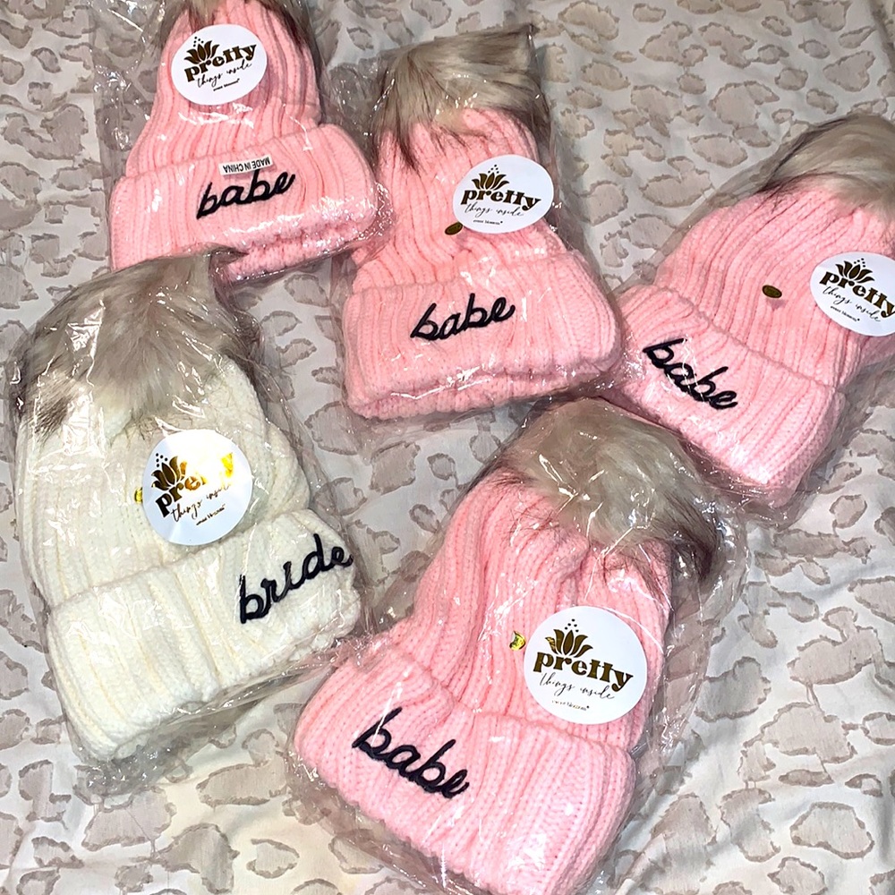 Babe beanies and bride beanie! Never opened!